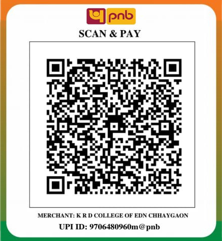 K.R.D. College of Education payment QR code